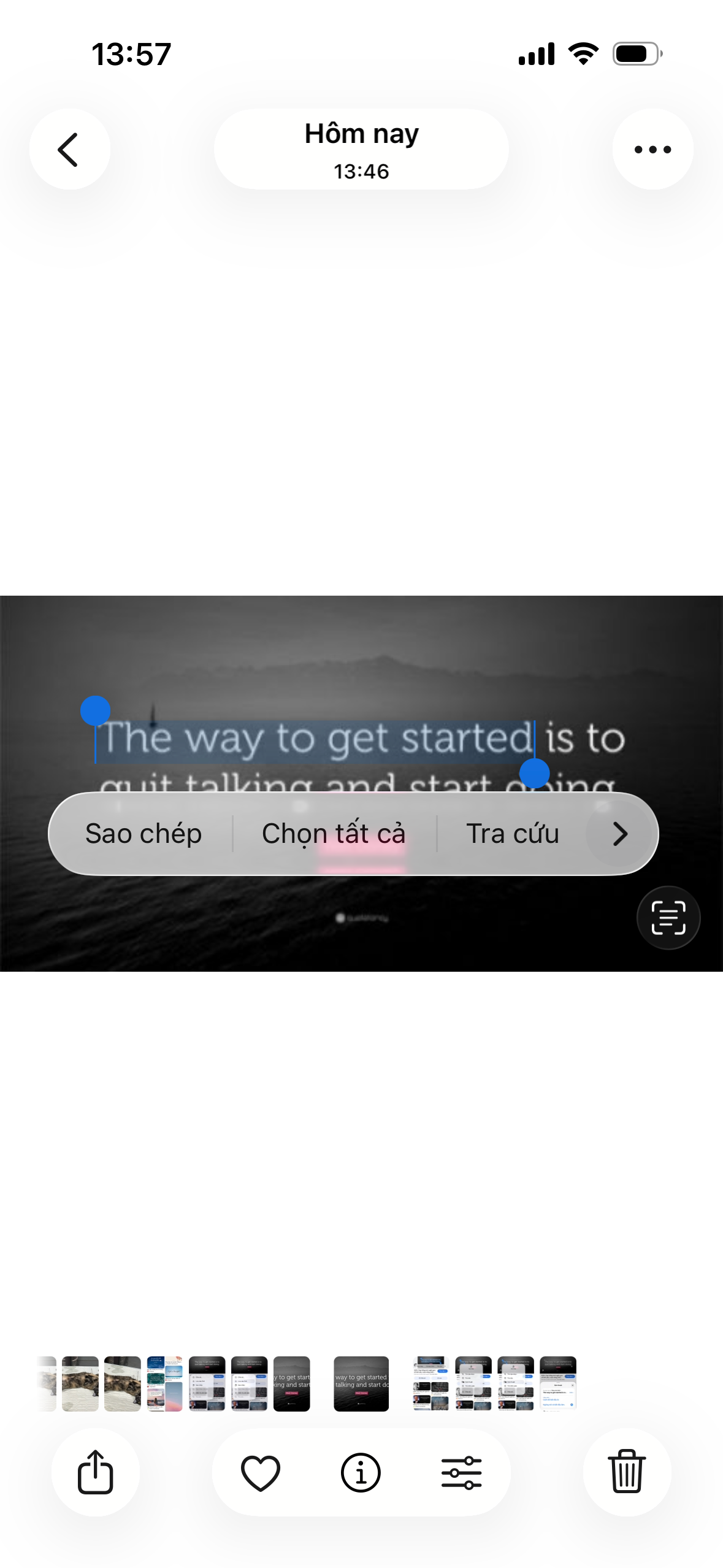 dịch bằng camera trên iphone