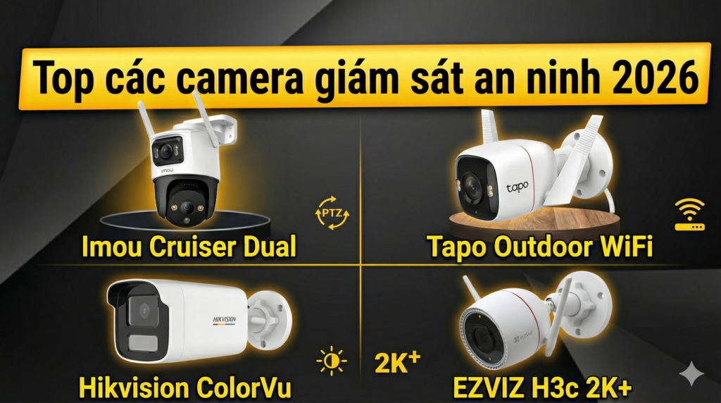 Top camera giám sát an ninh 2026