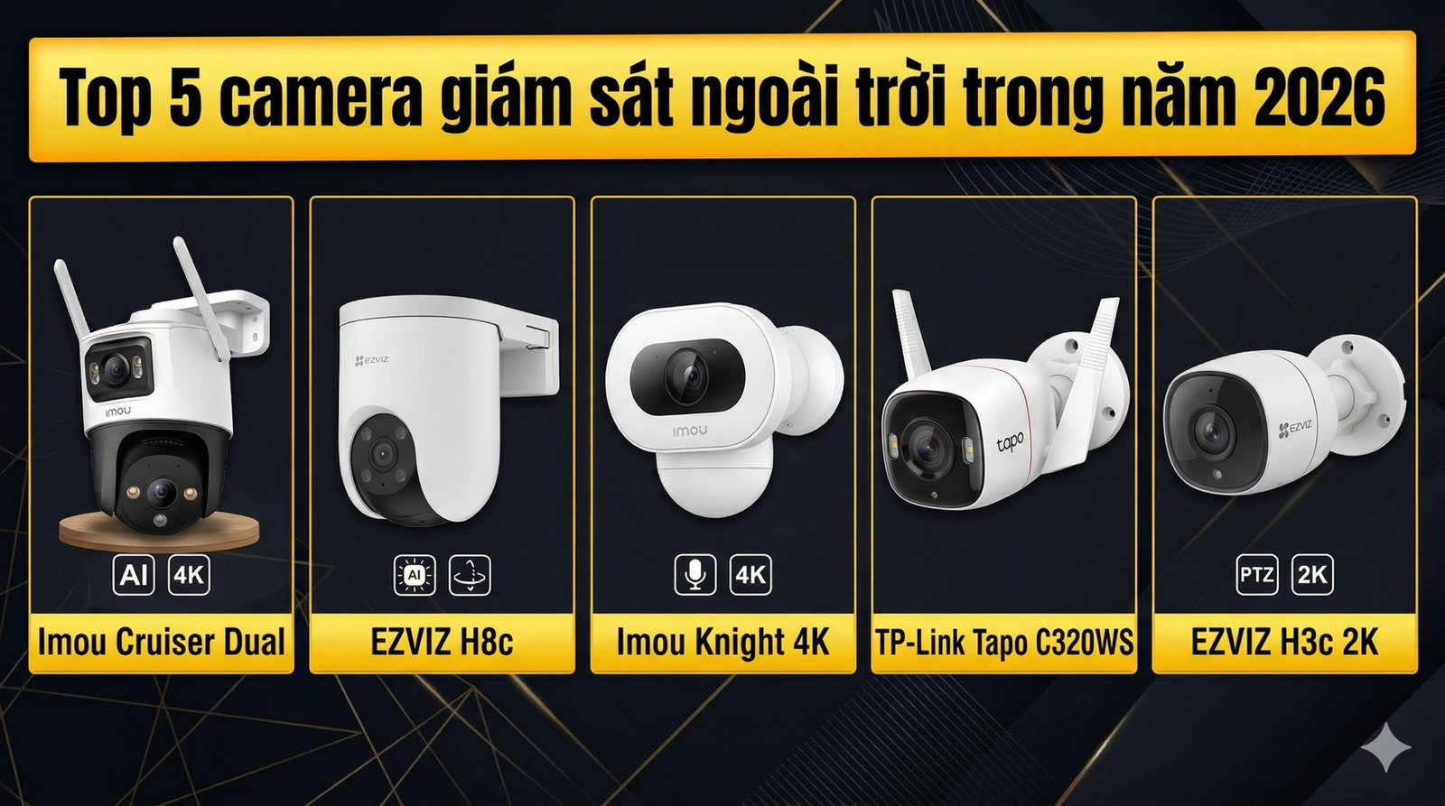 Top camera giám sát ngoài trời