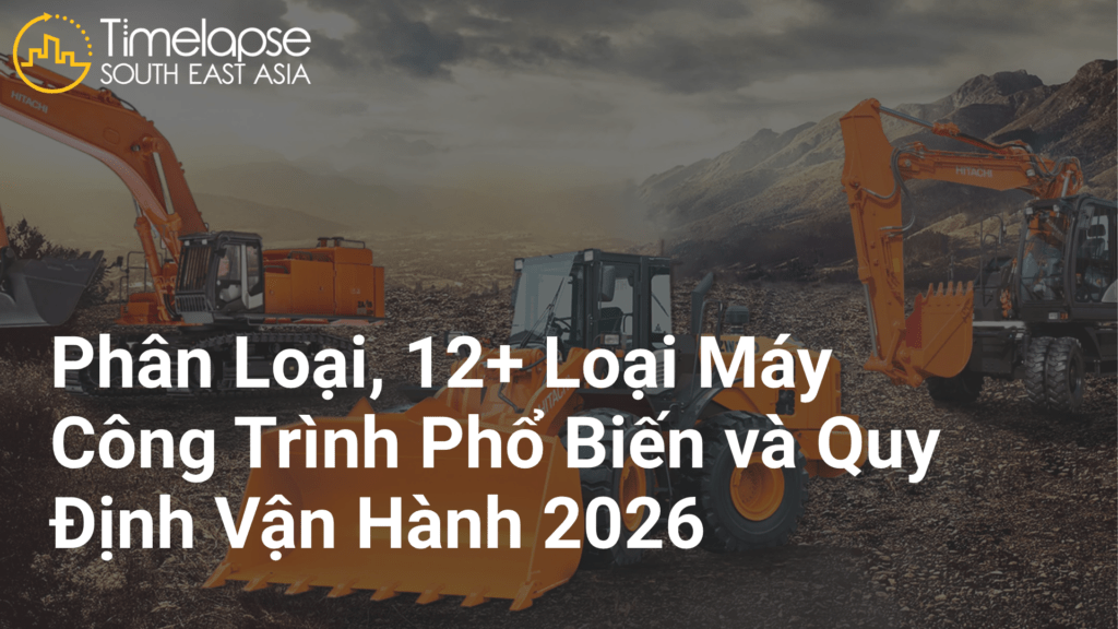 Máy Công Trình: Phân Loại, 12+ Loại Phổ Biến và Quy Định Vận Hành 2026