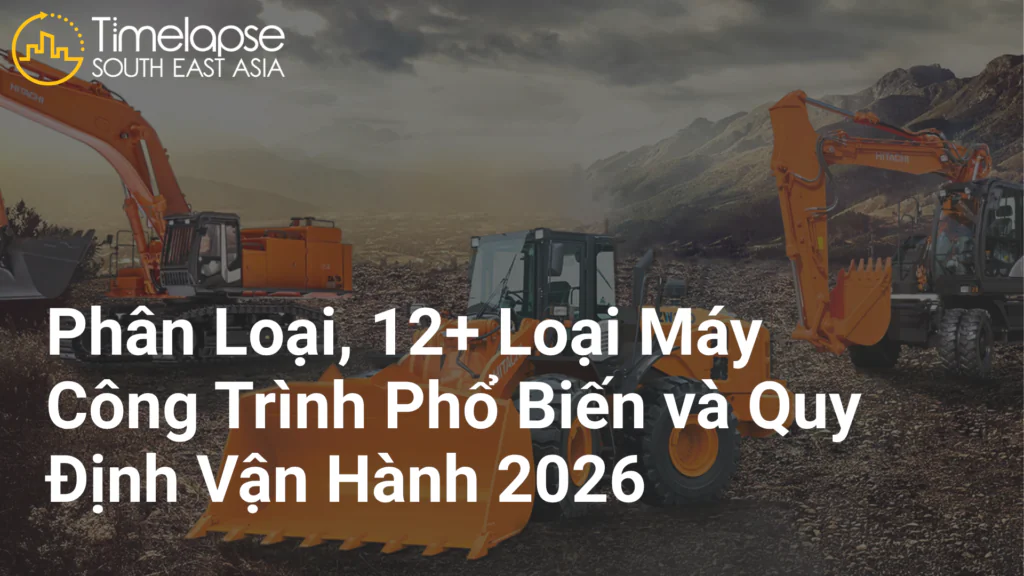 Máy Công Trình: Phân Loại, 12+ Loại Phổ Biến và Quy Định Vận Hành 2026